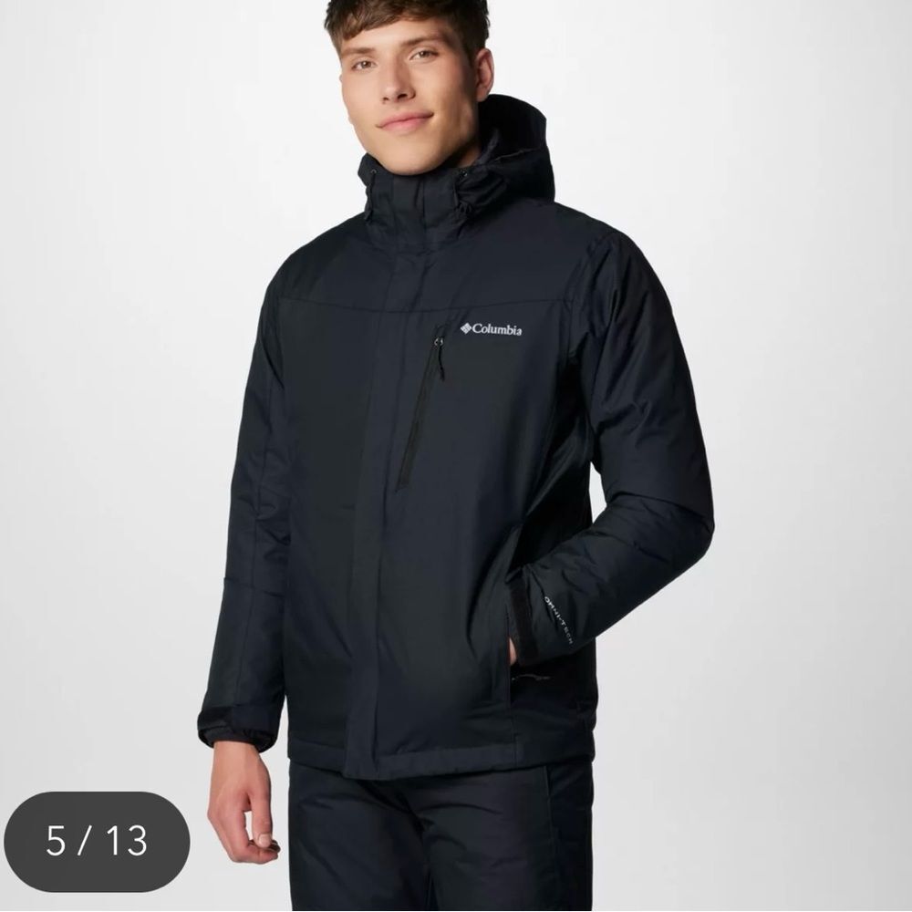 Columbia Men’s L Whirlwind V Interchange Winter Snow Heavy Black Jacket